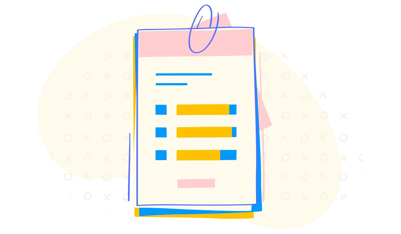 Illustration of a survey form